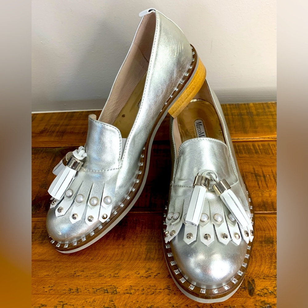 Marco Moreo Silver Loafers